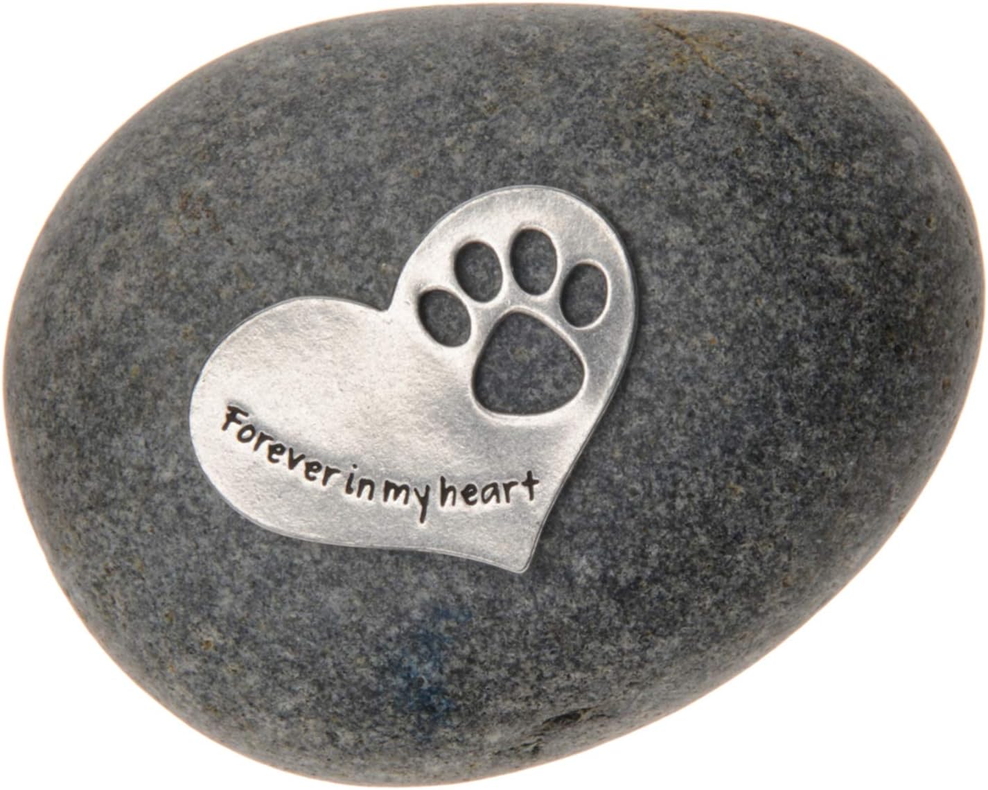 Comforting Dog Memorial Gift - Sympathy or Condolence Gift for Loss of Pet - Forever in my Heart Stone by Whitney Howard Designs