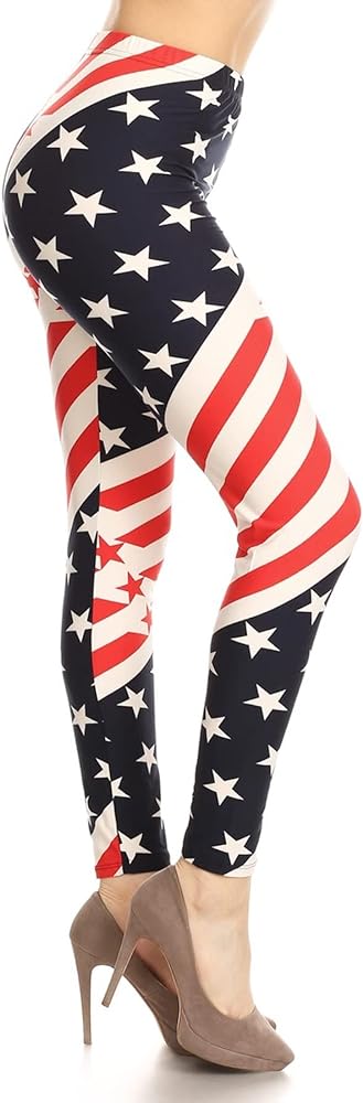 Leggings Depot High Waisted Family & Holiday Events Print Leggings for Women - Reg, Plus, 1X3X, 3X5X