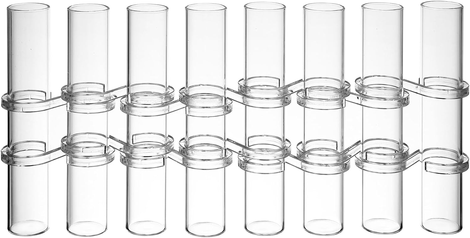 Hinged Test Tube Flower Vase: Plant Propagation Tubes Hinged Flower Vase Hydroponic Plant Vase Transparent Aquatic Plant Flower Container for Home Office