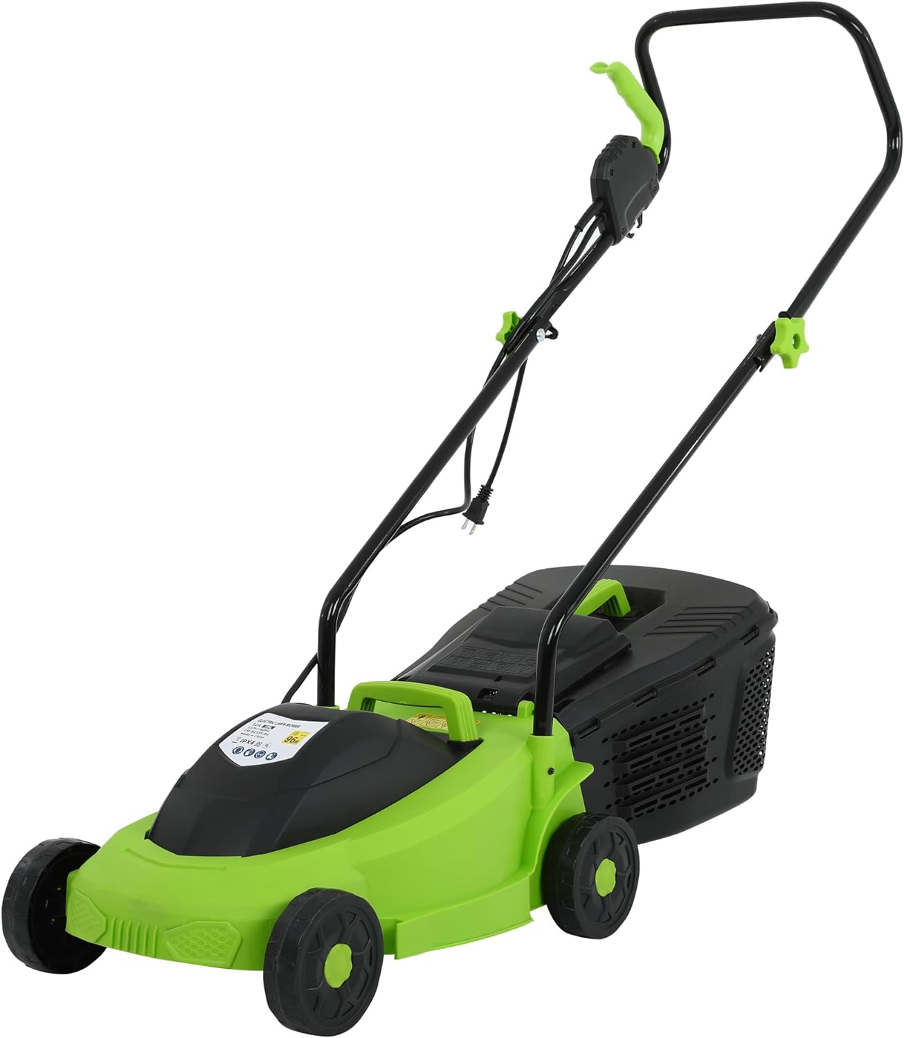 Electric+Lawn+Mower+Grass+Cutter+Machine%2cCorded%2c+12+Amp%2c+Dethatcher%2c13-Inch+with+Collection+Box