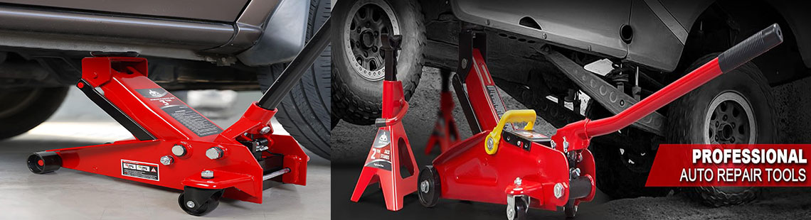 Jack Boss Jack Stands 2 Ton (4,400 LBs) Lifting Car Stand, Fit Use for Cars Automotive Sedans, Red, 2 Pack