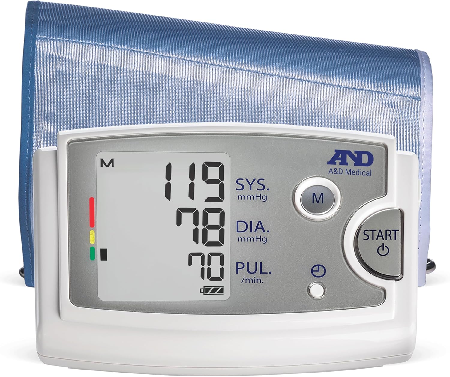 A&D Medical Premium Extra Large Cuff Upper Arm Blood Pressure Monitor (42-60 cm / 16.5-23.6 Range), Home BP Monitor, One Click Operation, Easy to Read Precise Illuminated Readings