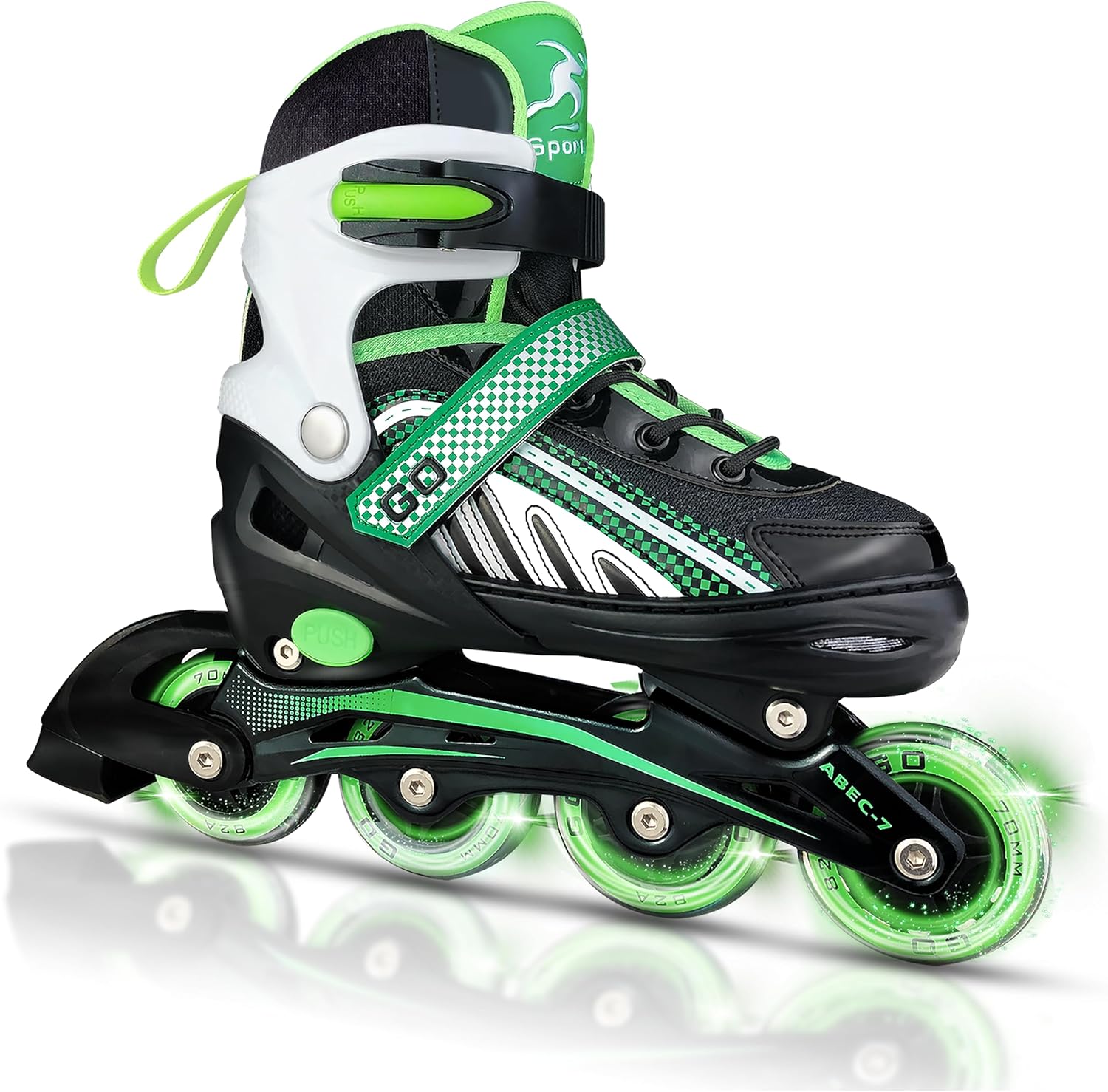 Adjustable Inline Skates for Boys, Kids Roller Skates Girls Ages 6-12, Inline Skates with Light Up Wheels