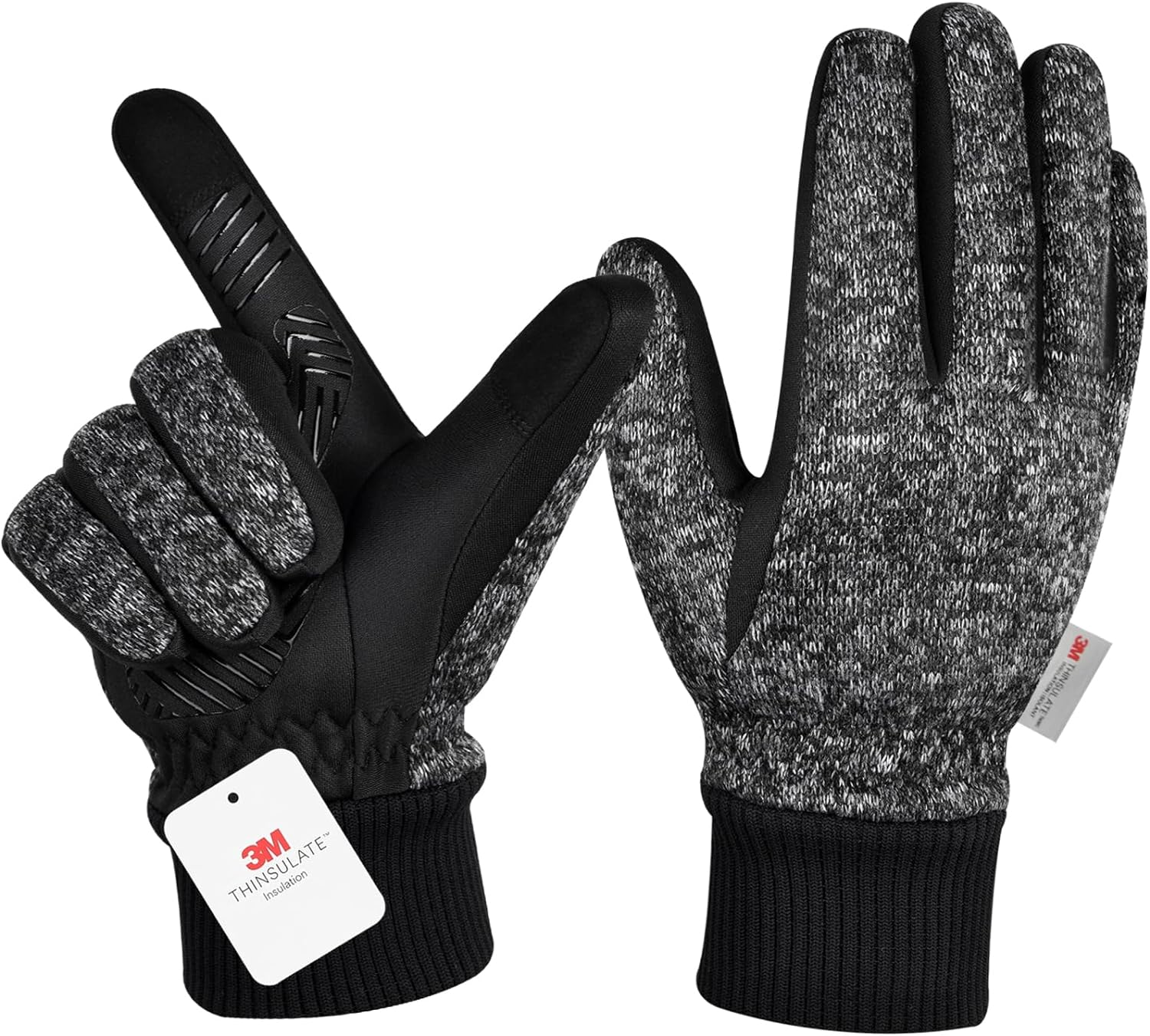 MOREOK Winter Gloves -10F 3M Thinsulate Warm Gloves Bike Gloves Cycling Gloves for Driving/Cycling/Running/Hiking