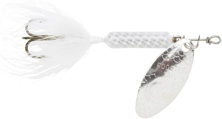 Yakima Bait Wordens Original Rooster Tail Spinner Lure, White, 1/8-Ounce