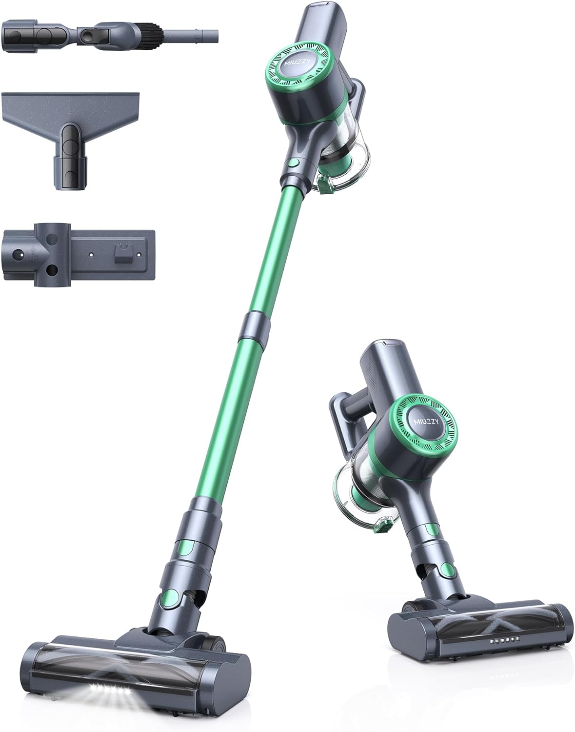 Cordless Vacuum Cleaner, 30Kpa Powerful Suction Vacuum with LED Display, 6 in 1 Stick Vacuum with 50 Min Runtime,Anti-Tangle Vacuum Cleaner for Carpet and Hard Floor Pet Hair