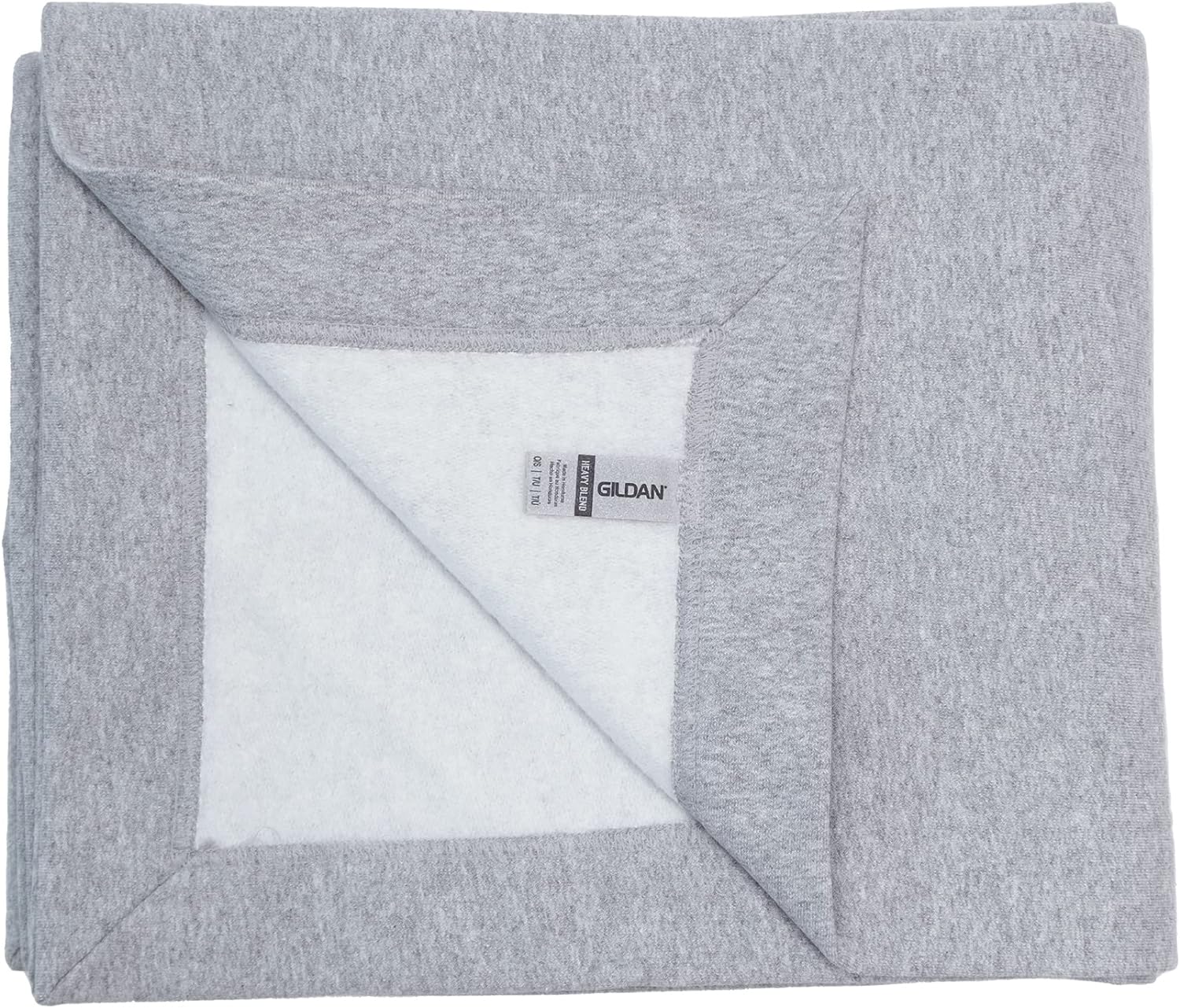 Gildan Heavy Blend Fleece Blanket, Style G18900, Sport Grey, 50&#34; x 60&#34;
