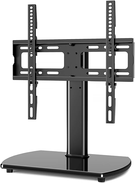 5Rcom Universal TV Stand, Height Adjustable 27 32 37 40 43 46 50 55 60 inch tv Stand, Swivel TV Stand for Bedroom, Living Room, Holds up to 88 lbs, TV Stand Mount