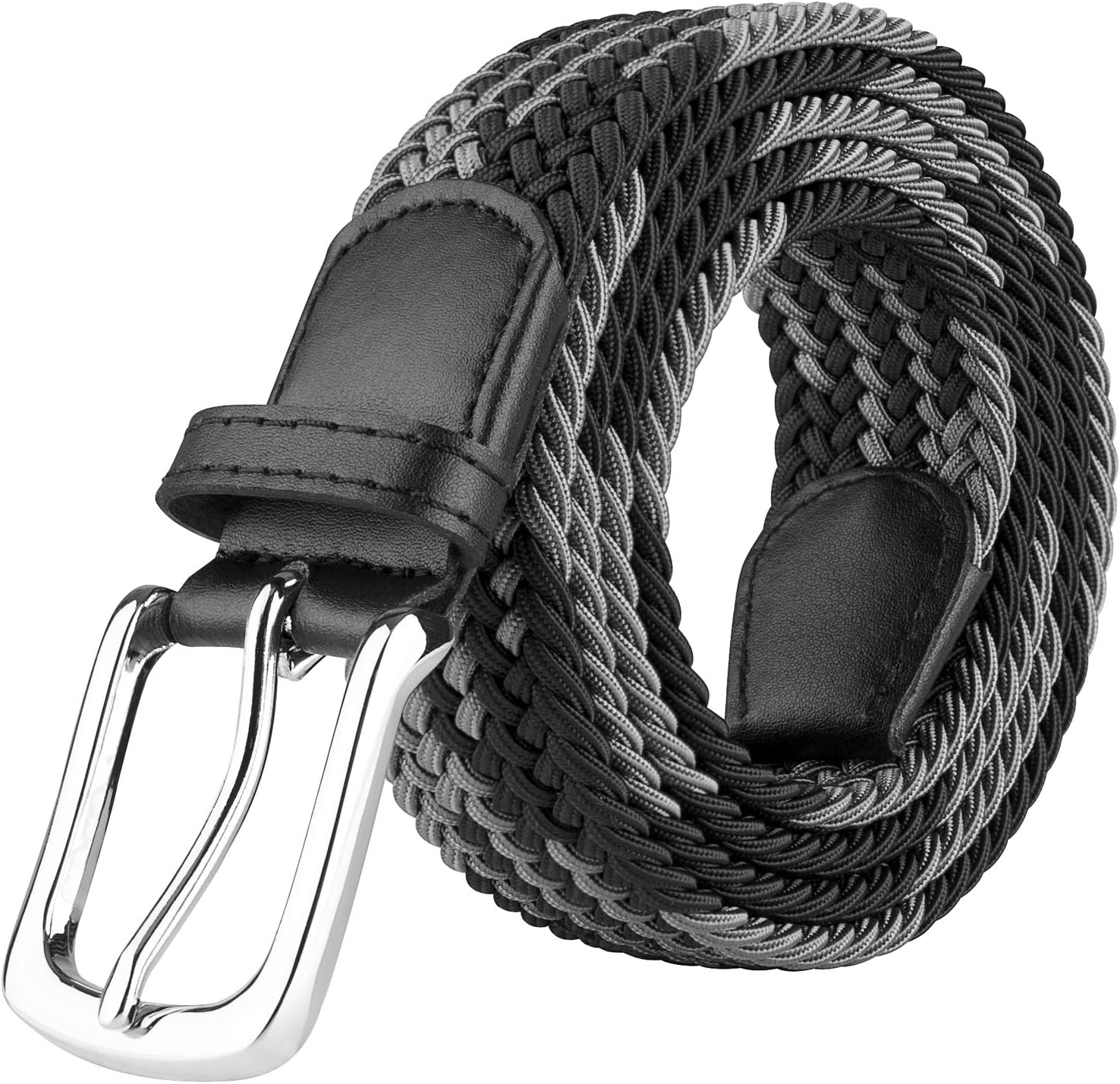 JUKMO Elastic Braided Belt, Stretch Woven Belt in Gift Box