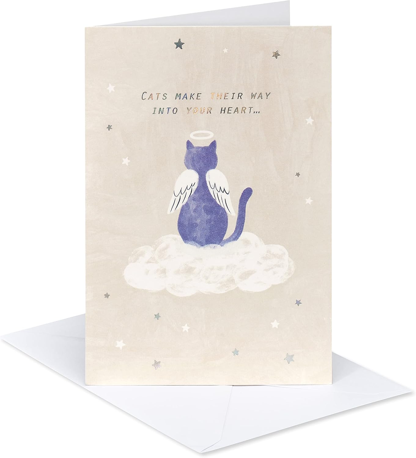 American Greetings Pet Sympathy Card for Cat (They Live Forever)