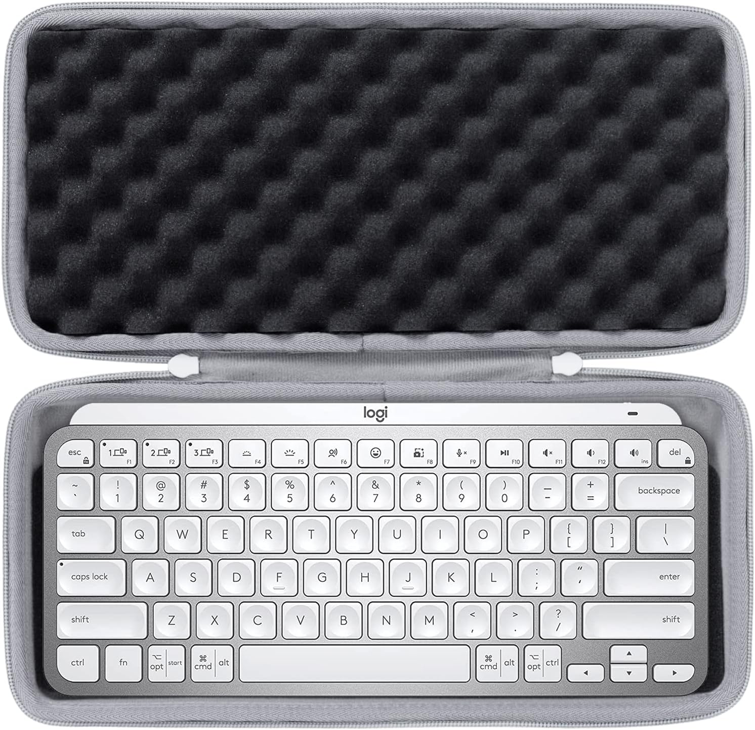 co2CREA Hard Case Replacement for MX Keys Mini Advanced Wireless Illuminated Keyboard (Case for MX Keys Mini Keyboard, Pale Grey Case)