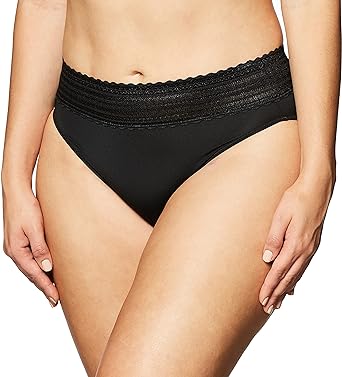 Warner's Women's No Pinching, No Problems Dig-Free Comfort Waist with Lace Microfiber Hi-Cut 5109j