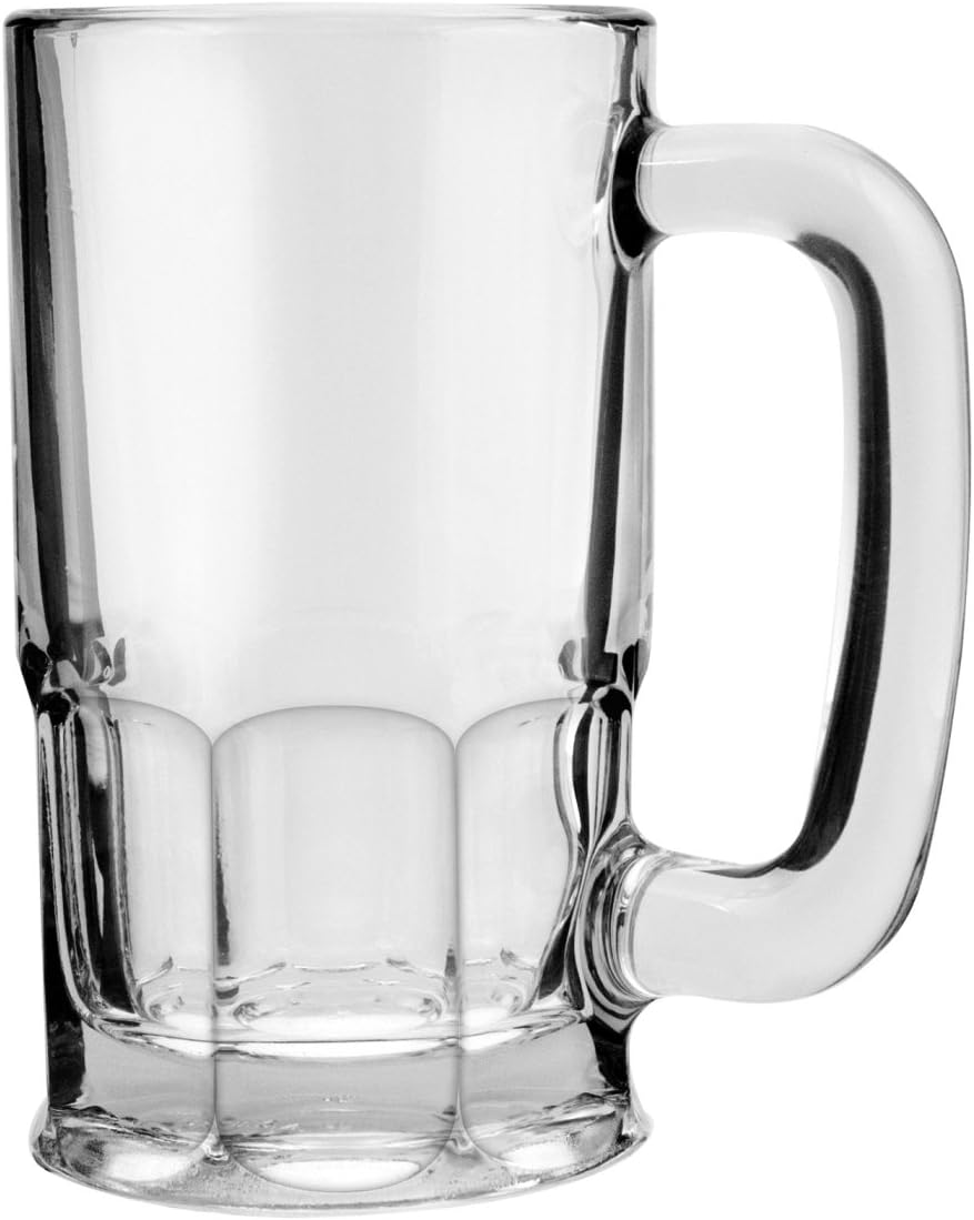 Anchor Hocking Glass 20-oz Beer Mug, Clear, Set of 6