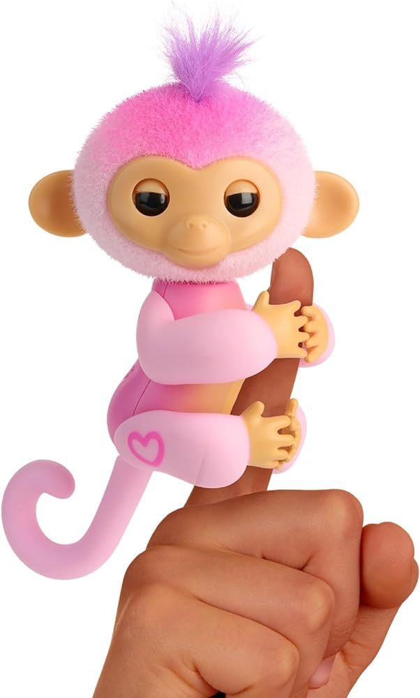 2023 New Interactive Baby Monkey Reacts to Touch  70+ Sounds &amp; Reactions  Harmony (Pink)