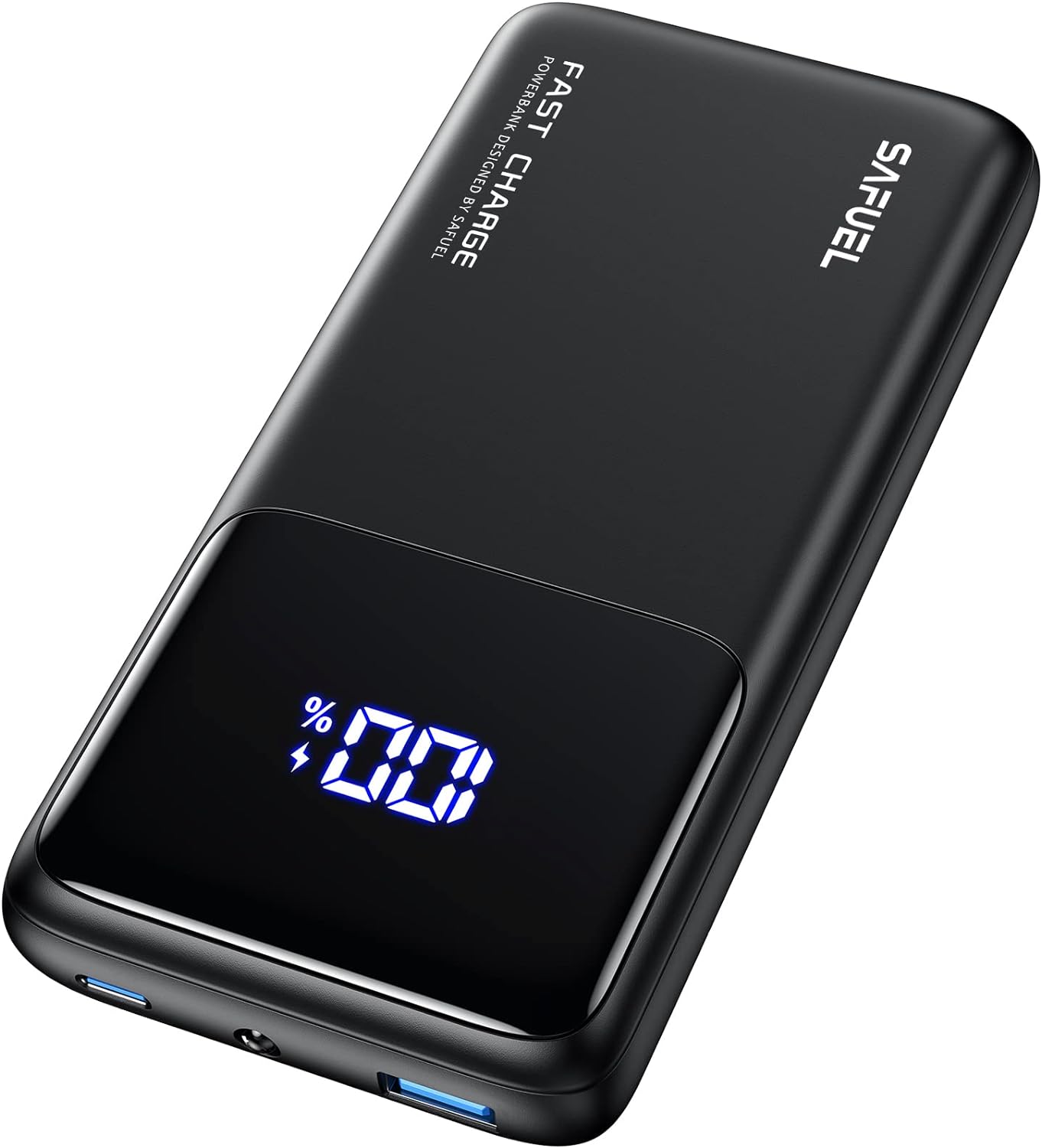 Power Bank, 45W PD QC Fast Charging USB C LED Display Portable Charger, 15000mAh External Phone Battery Pack with Phone Holder for iPhone 13 12 11 Pro X 8 Samsung S21 S20 iPad AirPods Tablets