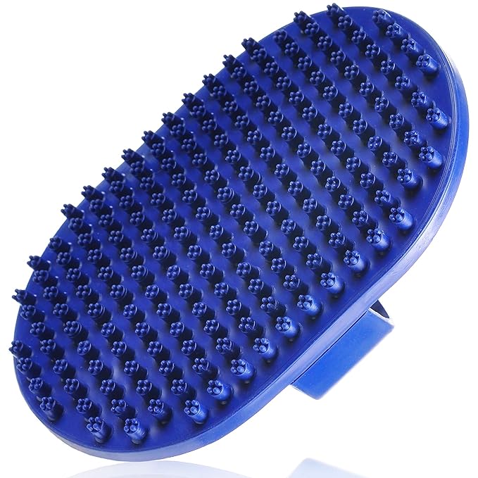 Dog Grooming Brush - Dog Bath Brush - Cat Grooming Brush - Dog Washing Brush - Rubber Dog Brush - Dog Hair Brush - Dog Shedding Brush - Pet Shampoo Brush for Dogs and Cats with Short or Long Hair