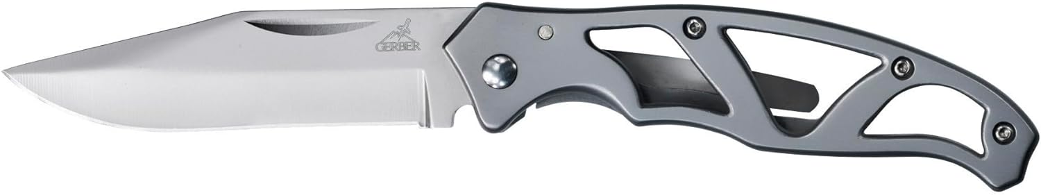 Gerber Gear Paraframe Mini Pocket Knife - 2.2 Plain Edge Blade Length Folding Knife - EDC Gear and Equipment - Stainless Steel