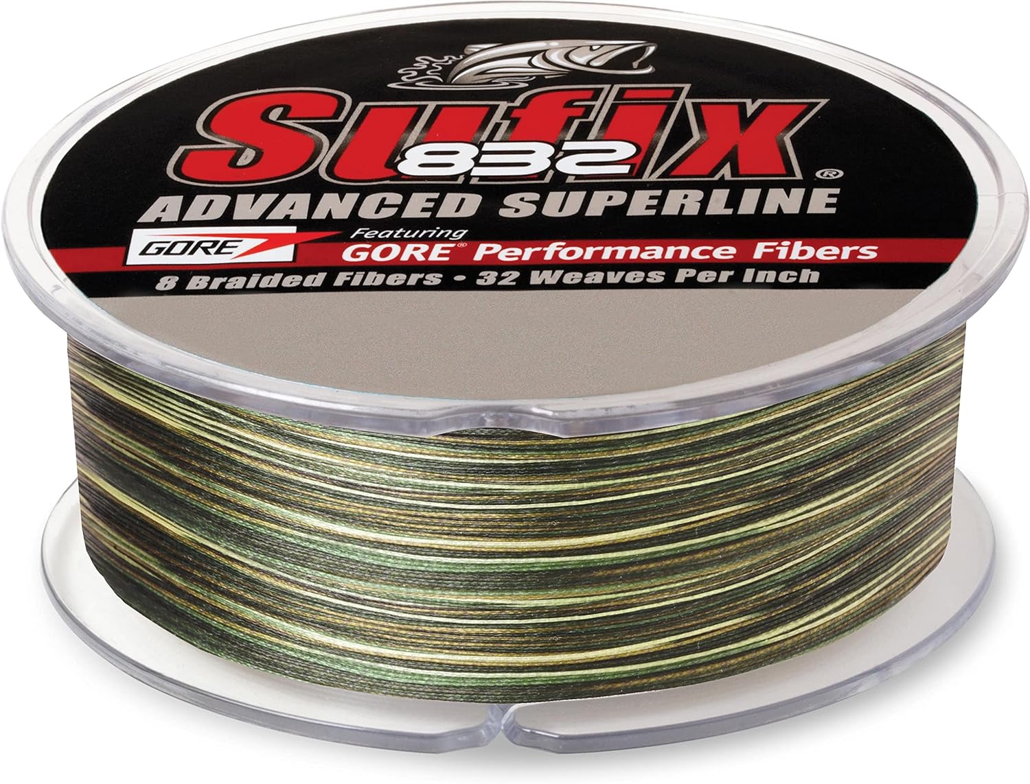 Sufix 832 Advanced Superline Braid, Camo, 20-Pound/600-Yard Spool (660-220CA)