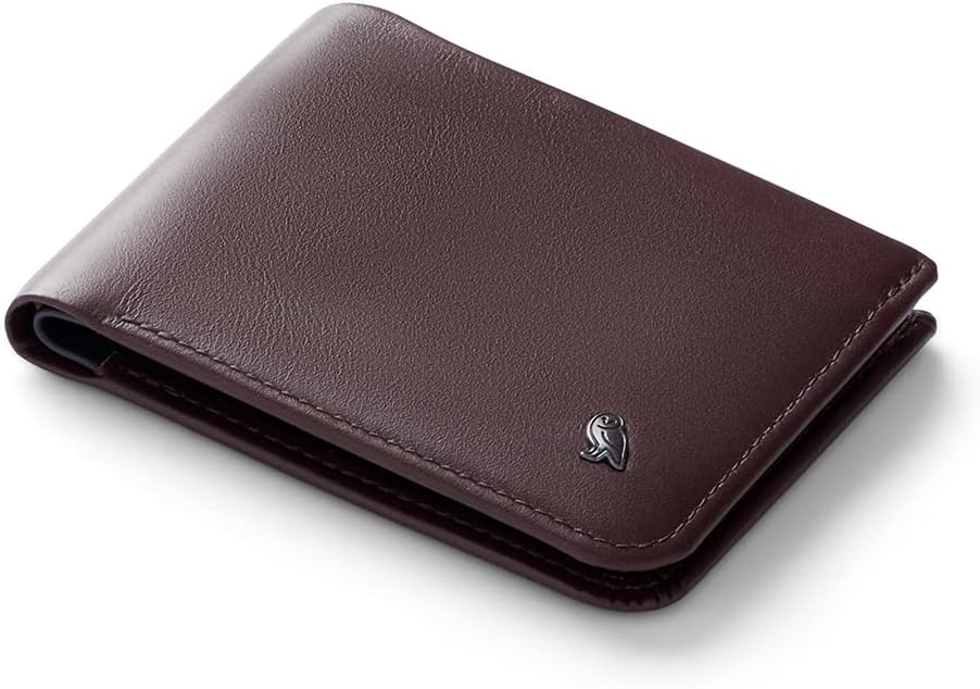 Bellroy Hide & Seek Wallet (Slim Leather Bifold Design, RFID Protected, Holds 5-12 Cards, Coin Pouch, Flat Note Section, Hidden Pocket)