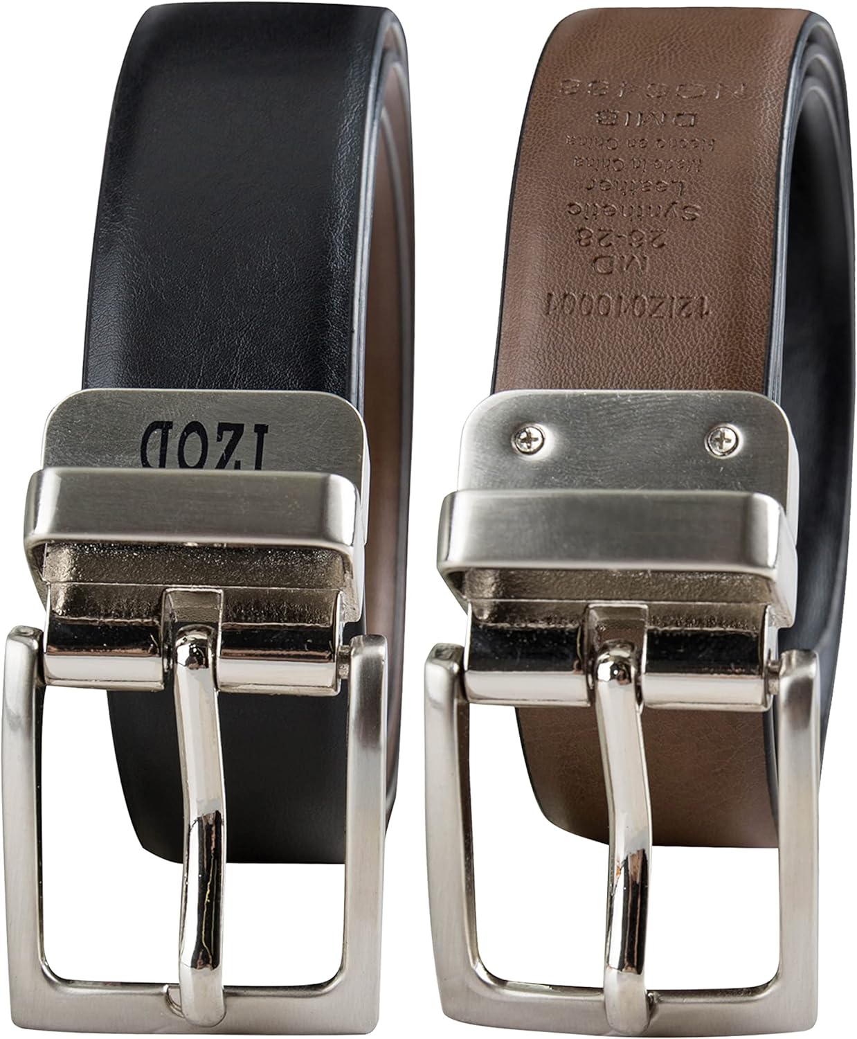 IZOD Boys' Reversible Leather Dress Belt