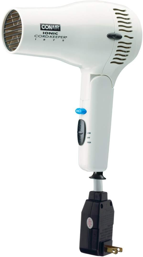 Conair 169WIW White Cord Keeper Hair Dryer - 1875W