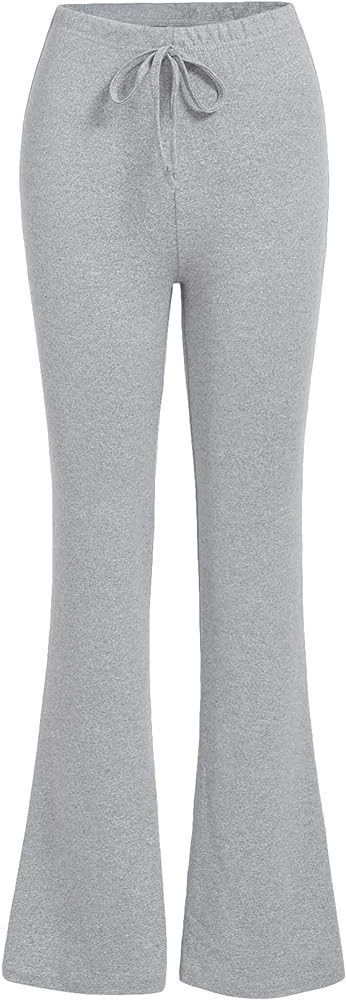 SOLY HUX Women's High Waist Flare Leggings Bell Bottom Sweatpants Casual Bootcut Yoga Pants