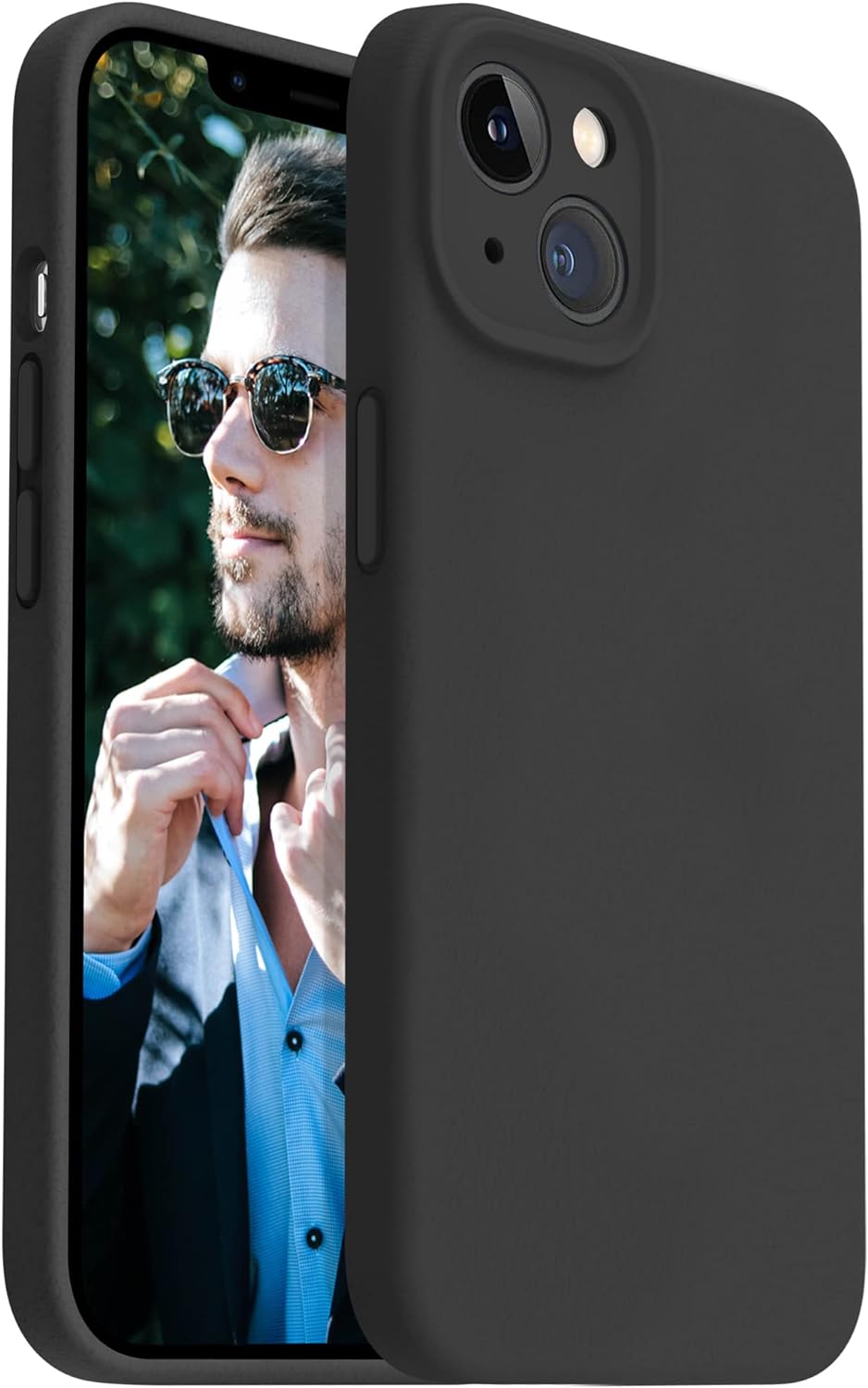 OTOFLY Designed for iPhone 13 Case, Silicone Shockproof [Full Covered Camera] Phone Case for iPhone 13 6.1 inch (Black)