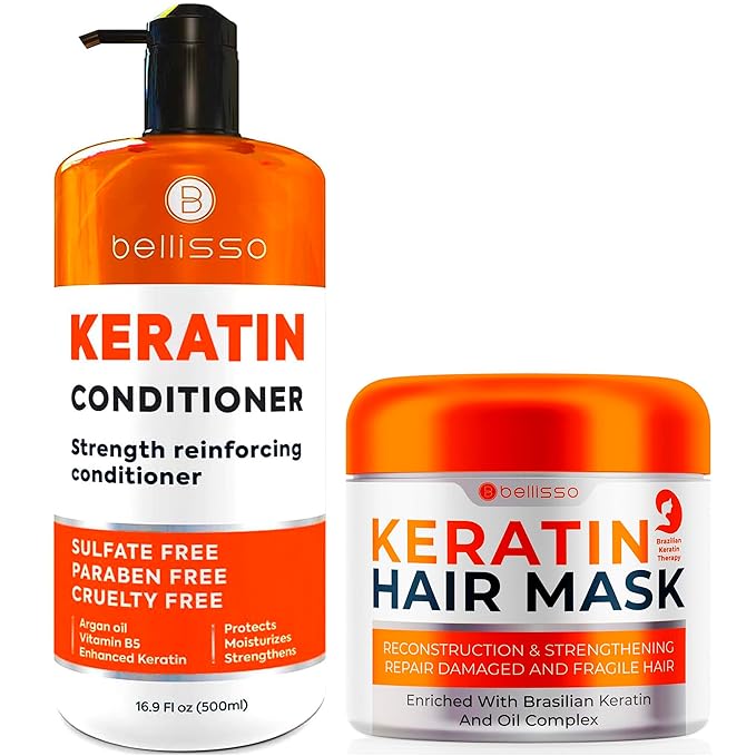 BELLISSO Keratin Conditioner and Keratin Hair Mask