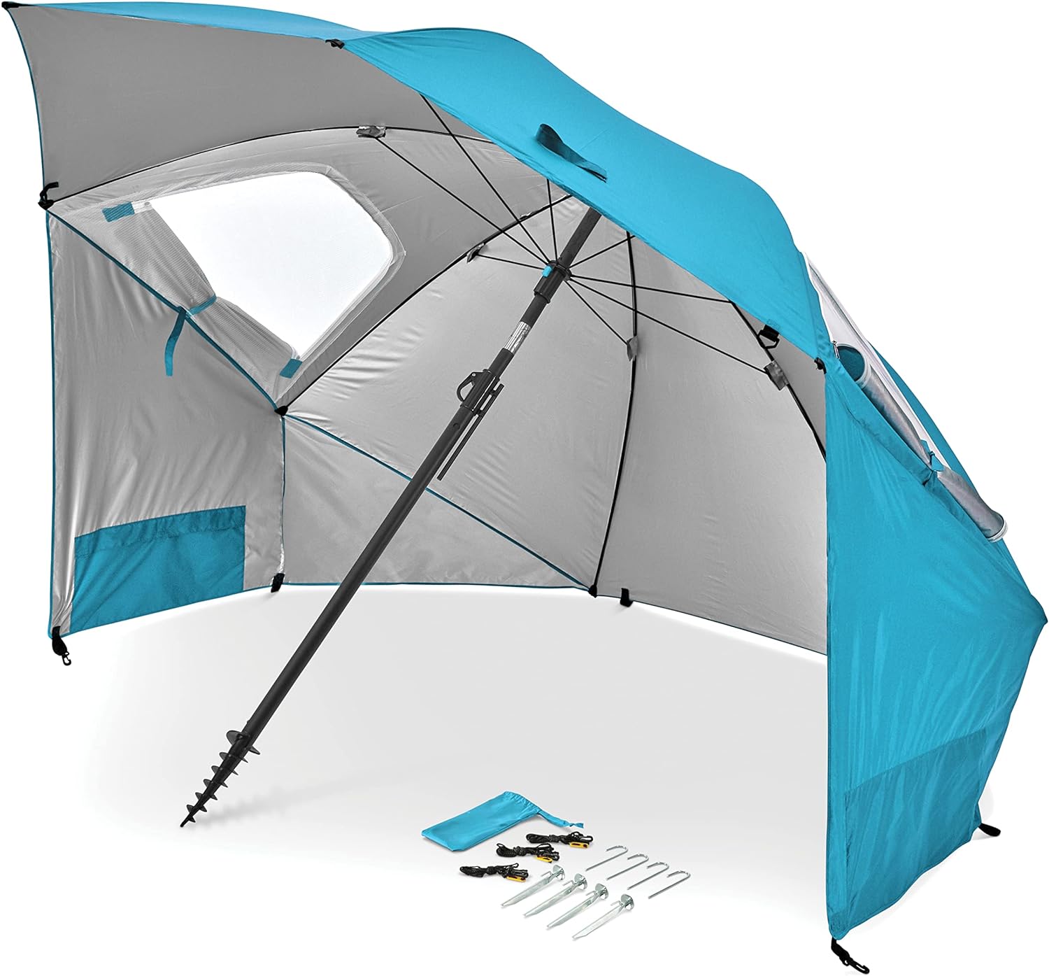 Sport-Brella Premiere UPF 50+ Umbrella Shelter for Sun and Rain Protection (8-Foot)