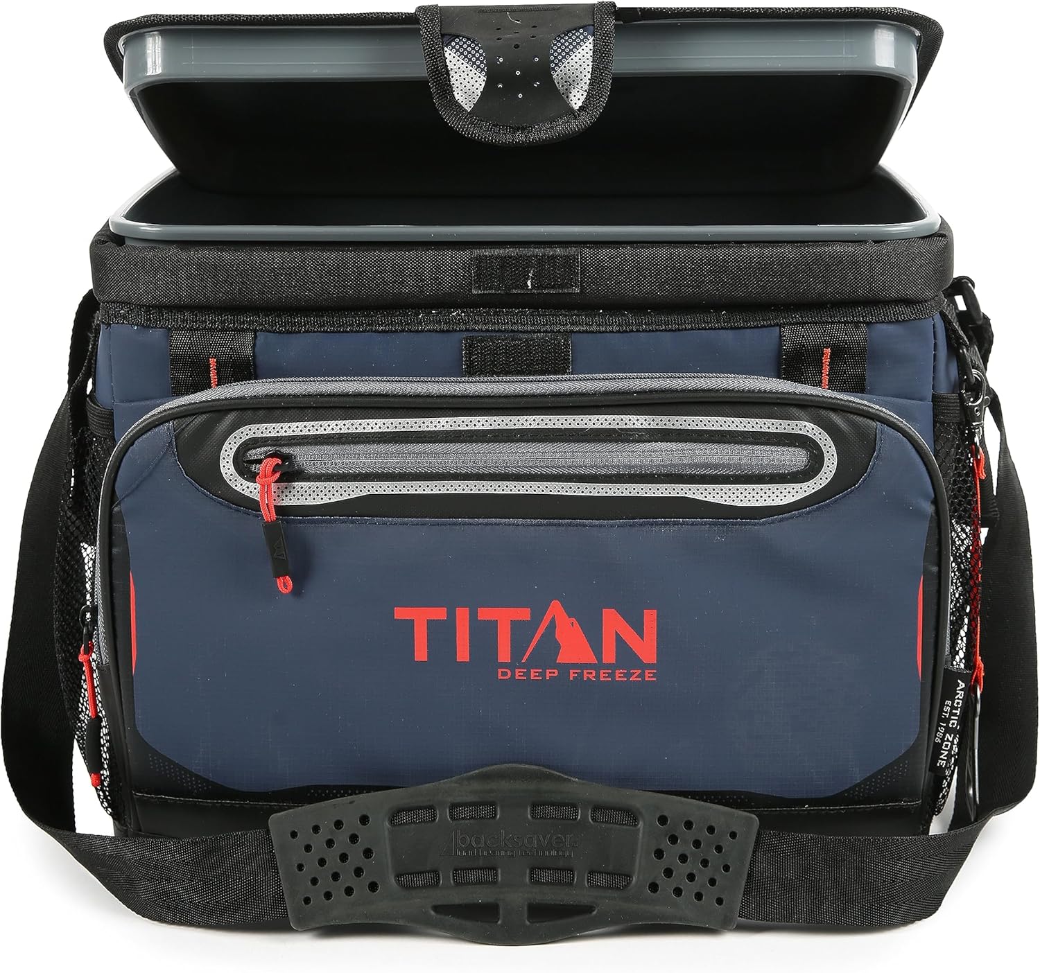 Titan Deep Freeze Cooler Zipperless Hardbody Cooler - Deep Freeze Insulation, HardBody Liner, and SmartShelf