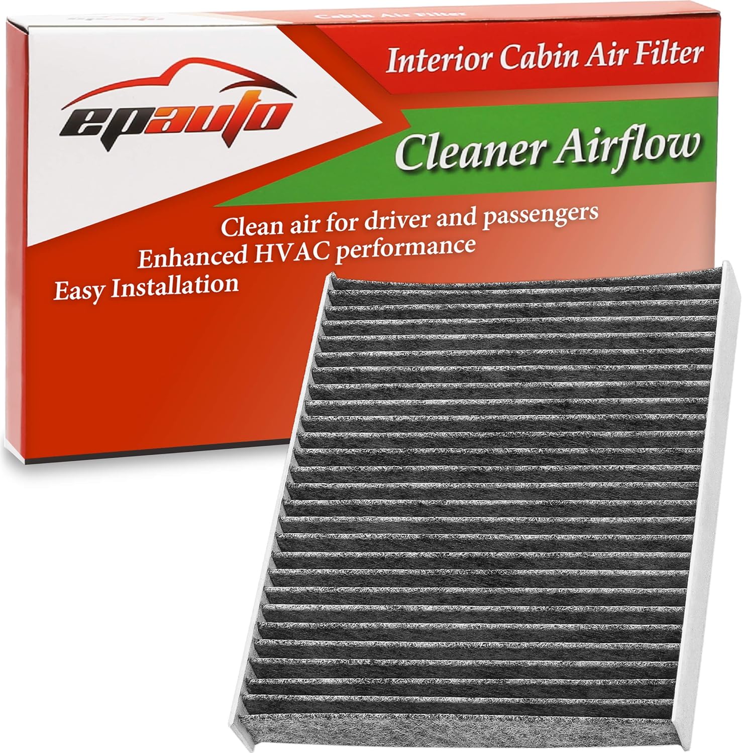 EPAuto CP157 (CF12157) Replacement for Toyota/Mazda/Subaru Cabin Air Filter includes Activated Carbon