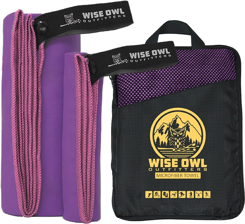 As an avid camper and traveler, I am always on the lookout for high-quality gear that is both functional and durable. The Wise Owl Outfitters Camping Travel Towel is the perfect example of this.Made from ultra-soft microfiber, this towel is not only comfortable but also incredibly absorbent. Whether I'm using it to dry off after a swim or to clean up spills around the campsite, the Wise Owl towel does the job quickly and efficiently. And thanks to its fast-drying properties, I never have to worry about it staying damp for too long.What I appreciate most about Wise Owl products, in general, is their commitment to quality. This towel is no exception. It's well-made, with sturdy stitching and high-quality materials that are sure to stand up to years of use. And because it's so compact and lightweight, it's easy to pack and bring along on all my adventures.In summary, I highly recommend the Wise Owl Outfitters Camping Travel Towel to anyone in need of a high-quality, compact, and functional towel for their outdoor adventures. As a fan of Wise Owl products, I can say with confidence that this towel lives up to their high standards.