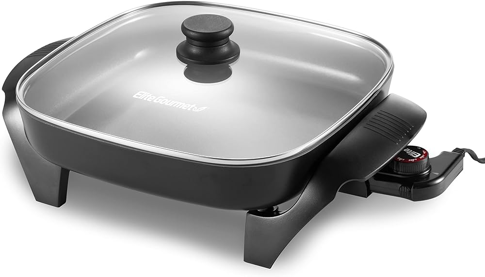 We are very pleased with this s product.  We had to replace our previous electric skillet because it was old and the legs started falling off.  This skillet is fantastic. I love that it has a wide surface area. More importantly, unlike some other electric skillets, it heats evenly and consistently!  Is very versatile. The non-stick surface is very good, and it is extremely easy to clean.  This is a great product.I would highly recommend.