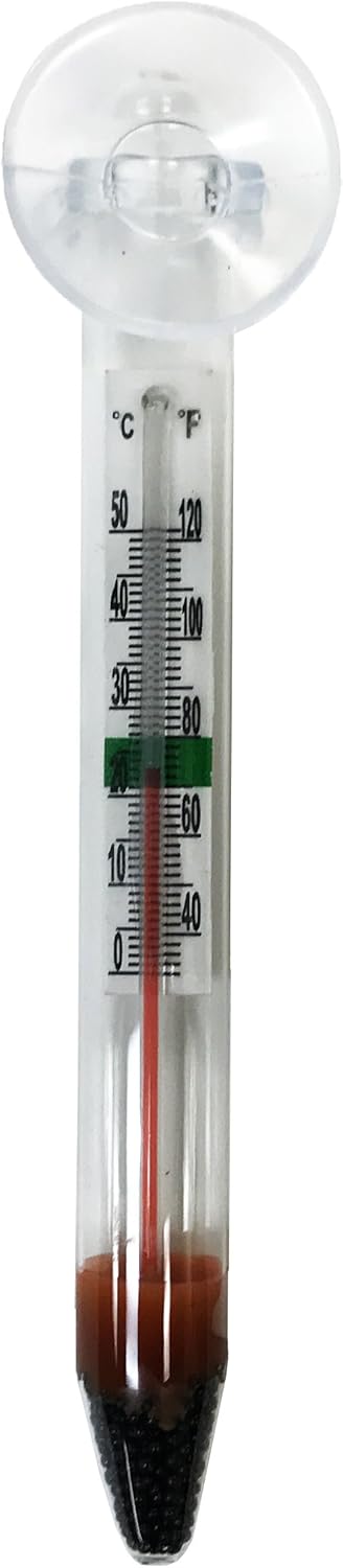 PENN-PLAX Therma-Temp Floating Aquarium Thermometer  Mercury Free  Safe for Freshwater and Saltwater Fish