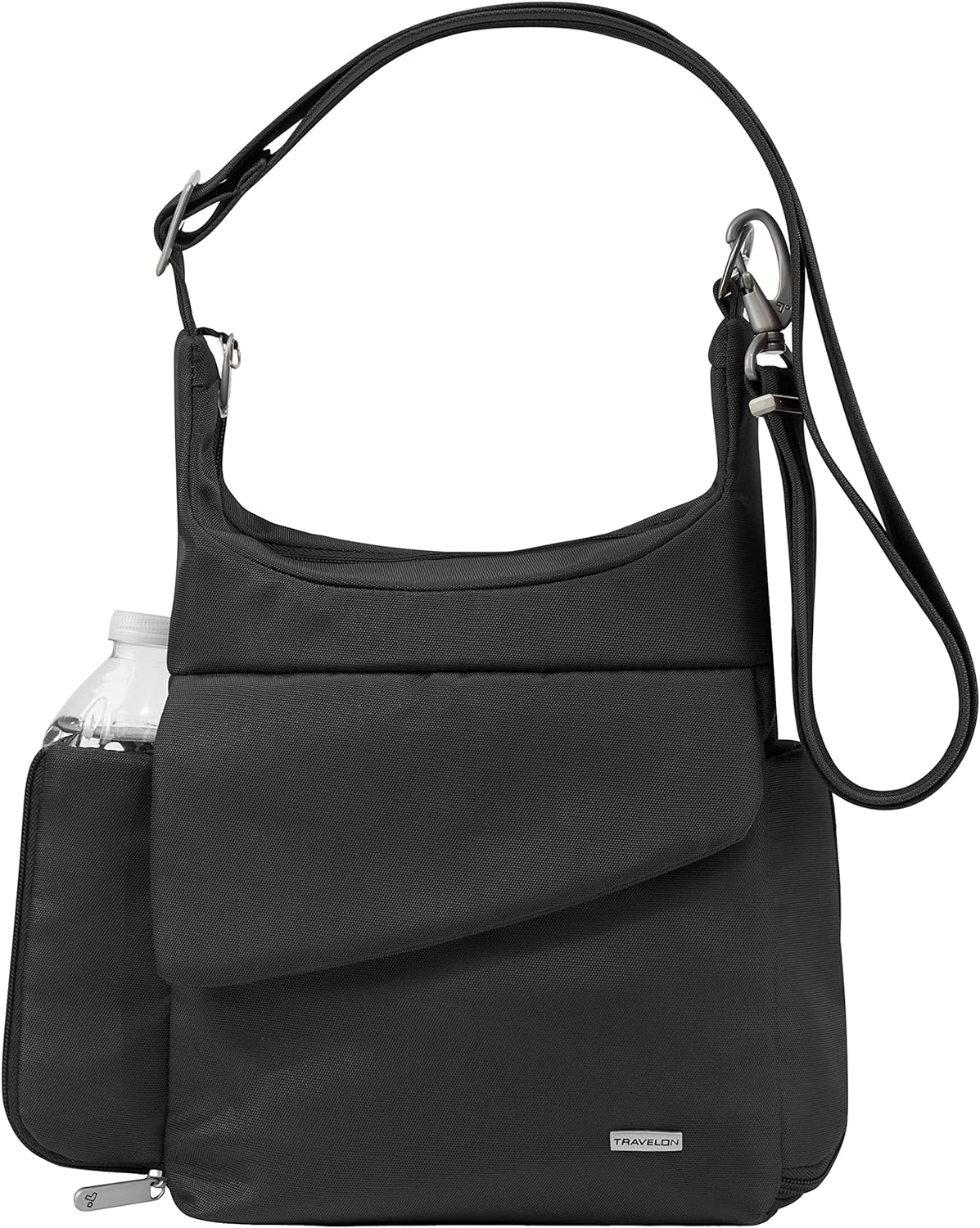 Travelon Women' Messenger Bag, Black, One Size