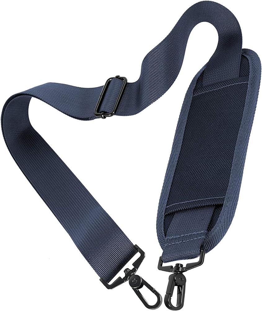 Taygeer Padded Shoulder Strap, Adjustable Strap Replacement for Laptop Case Duffle Bag Garment Bag Messenger Bag Briefcase, Premium Nylon Crossbody Belt for Carrying with Hook Clip,Blue