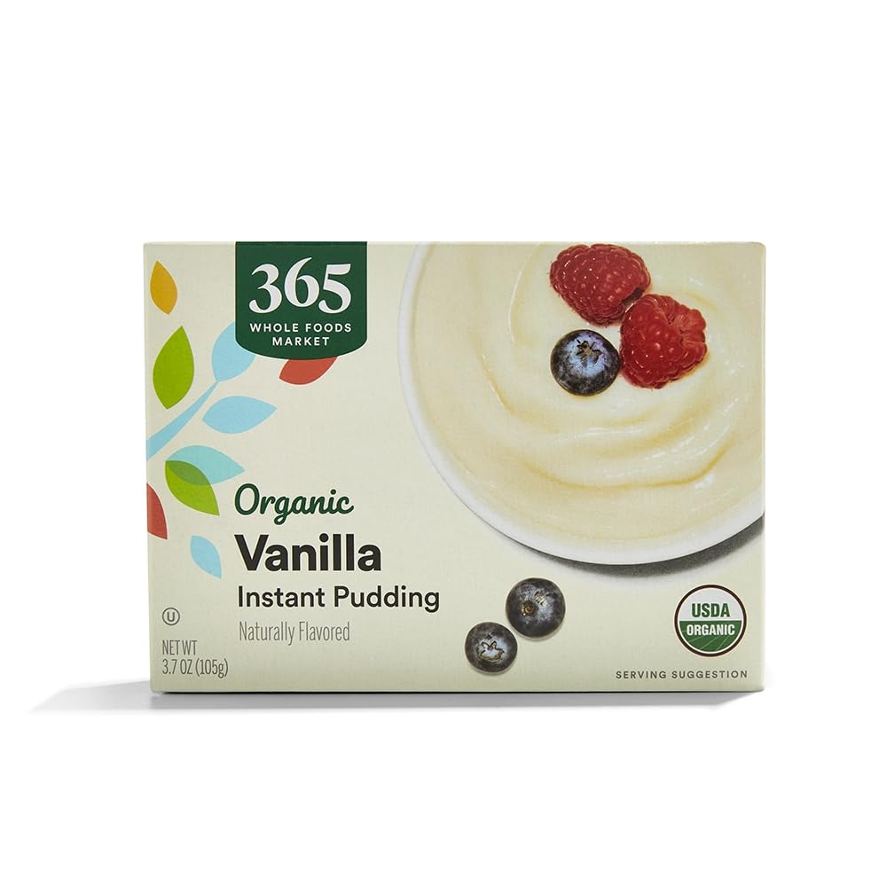 365 by Whole Foods Market, Organic Instant Vanilla Pudding Mix, 3.7 Ounce