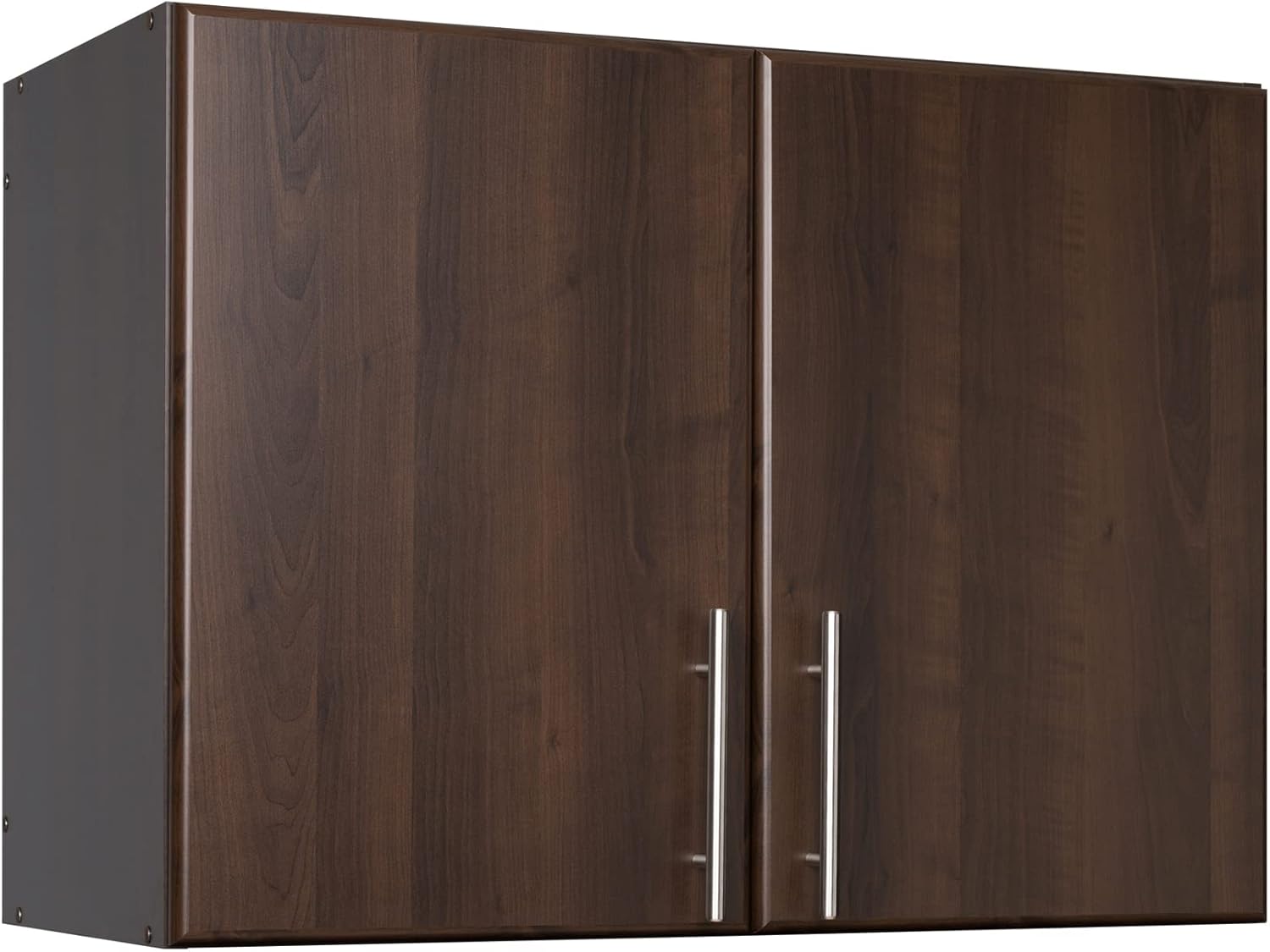 Prepac Brown Cabinet: Elite Wall Cabinet, EEW-3224 Garage Cabinet with Storage Shelf, Stackable 16D x 32W x 24H, Perfect as a Garage Storage Cabinet with Doors and Shelves