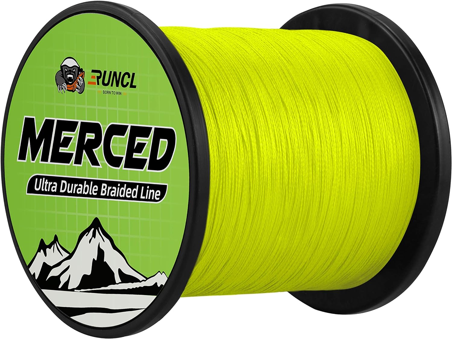 RUNCL Braided Fishing Line Merced, 1000 500 300 Yards Braided Line 4 8 Strands, 6-200LB - Proprietary Weaving Tech, Thin-Coating Tech, Stronger Smoother - Fishing Line for Freshwater Saltwater