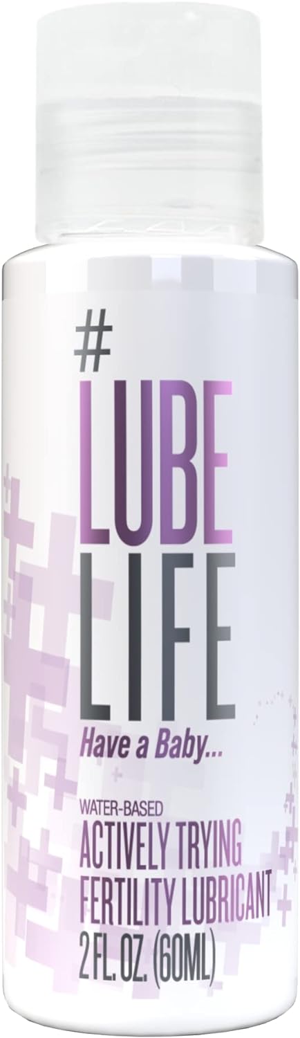 Lube Life Water-Based Actively Trying Fertility Lubricant, Fertility Friendly Lube for Men, Women and Couples, 2 Fl Oz