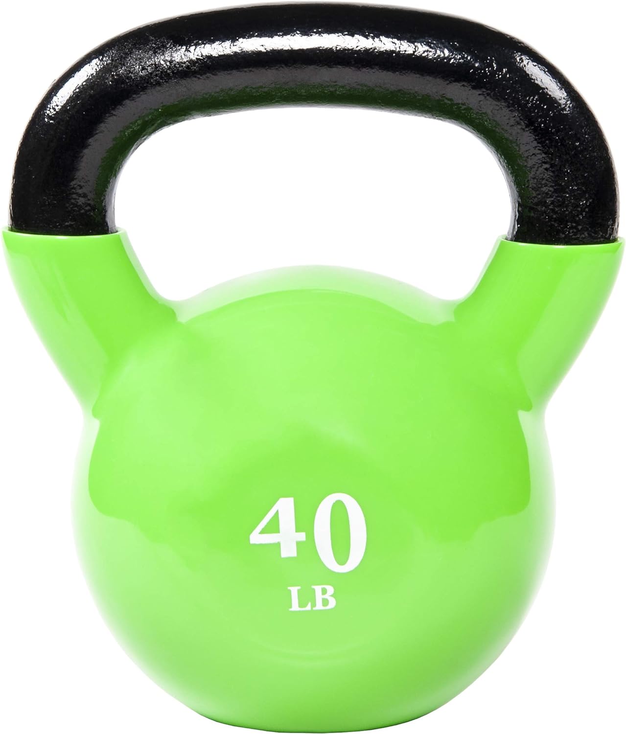 BalanceFrom All-Purpose Color Vinyl Coated Kettlebell, 5-50 Pounds