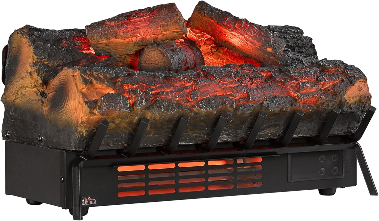 duraflame Electric Log Set 1,000 Sq Ft Heater, Faux Logs Insert with Infrared Flames for Existing Fireplaces, Remote Control Included