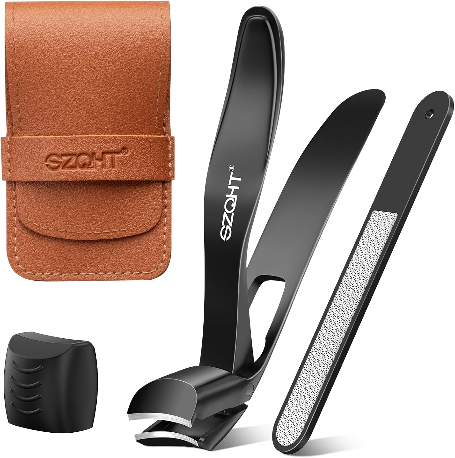 Upgrade Your Grooming Game with Stylish Nail Clippers and Toenail Clippers,Nail Clippers for Men,Toe Nail Clippers with Catcher,Nail File with a Nice Case