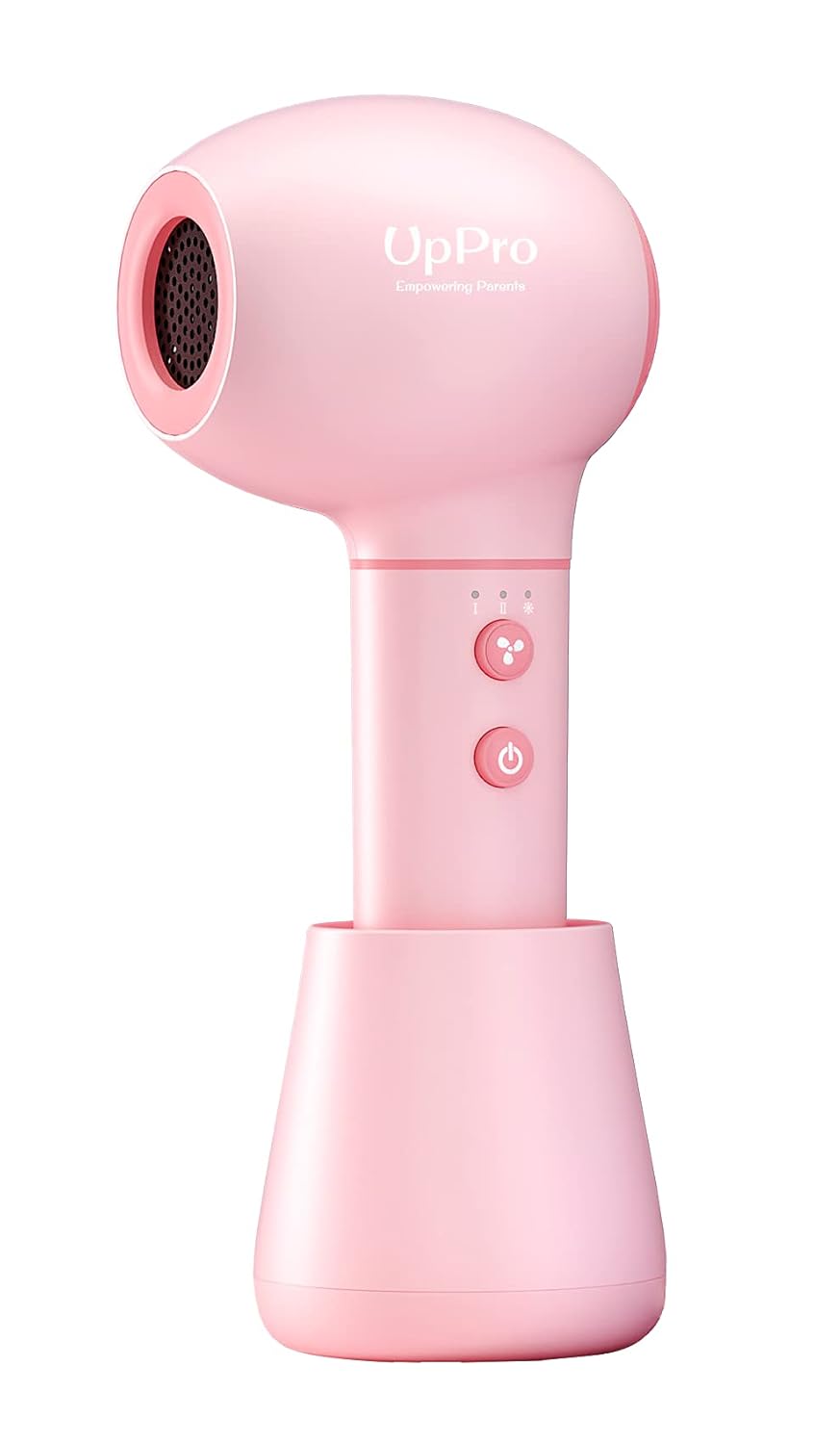 Gentle Cordless Low Heat/Speed Baby Hair Dryer for Infant, Mini Hair Dryer for Toddler, Baby Butt Blow Dryer for Diaper Rash Prevention, Suits Thin Hair Better(0-3Y Pink)