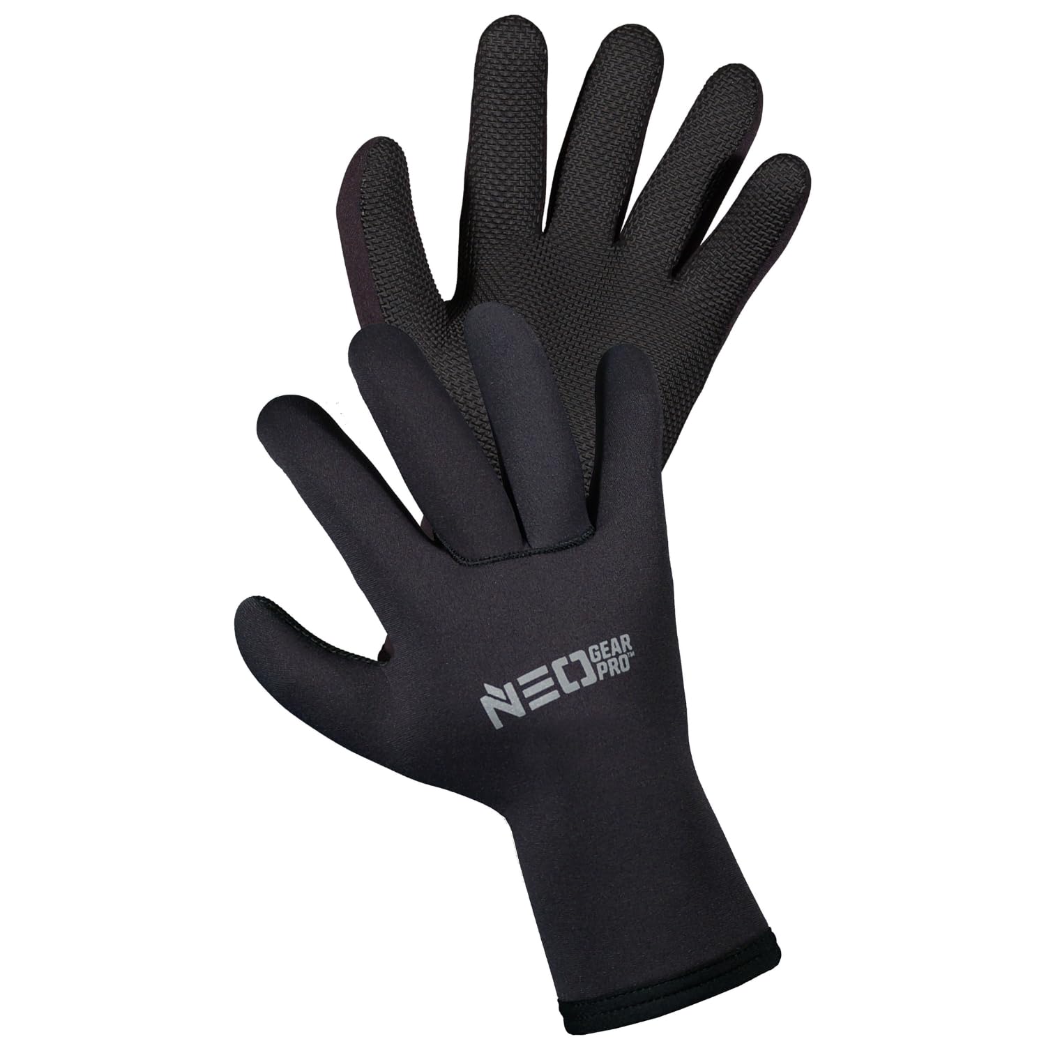 Worker Gloves | Neoprene Winter Cold Weather Waterproof Work Glove | 3.5 mm | Charcoal Small