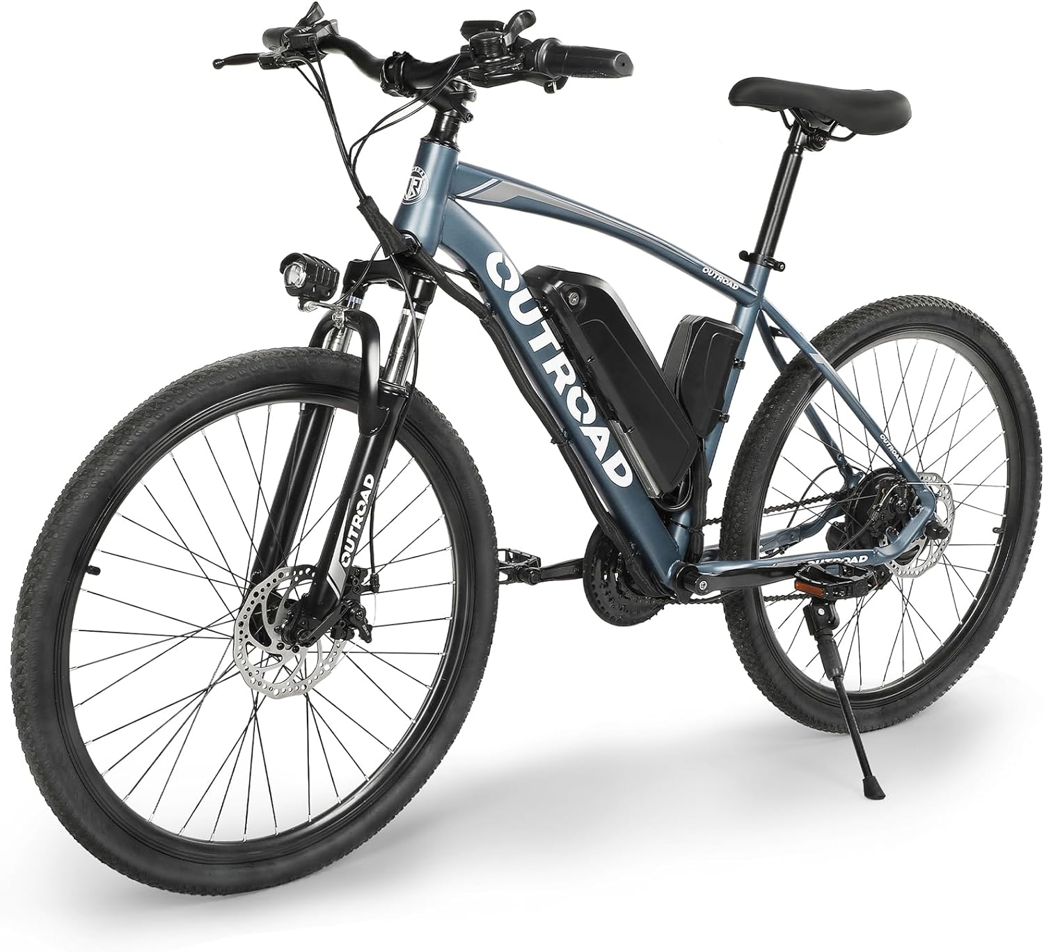 26' Electric Bike for Adults with 350W Motor(Peak 500W), up to 40Miles 20MPH Commuting Electric Bicycle,10.4AH, 36V, UL2849 Safe,21-Speed Ebike, Removable Battery, LCD-Display(Blue/Grey)