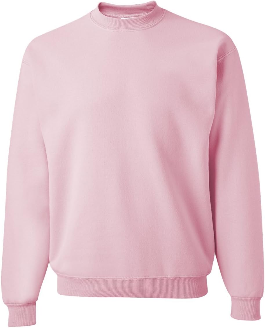 This sweatshirt met my expectations for a properly sized, well cut, mostly cotton sweatshirt.  It is neither real "beefy" nor too thin but is a decent weight, prefect for layering over a flannel shirt or cotton t shirt. I ordered several as Jerzees offered a nice variety of colors.  It washes fine with little shrinkage in the dryer. I'm female, 5'3" and 130 lbs and purchased my usual men's size medium. This sweatshirt sits nicely at my hip and is comfortably loose without being oversized.  Happy with the purchase.