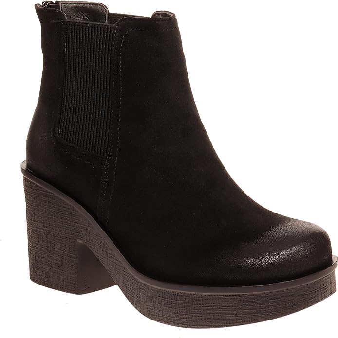 Pierre Dumas Women' Platform Chunky Heels Chelsea Ankle Boots