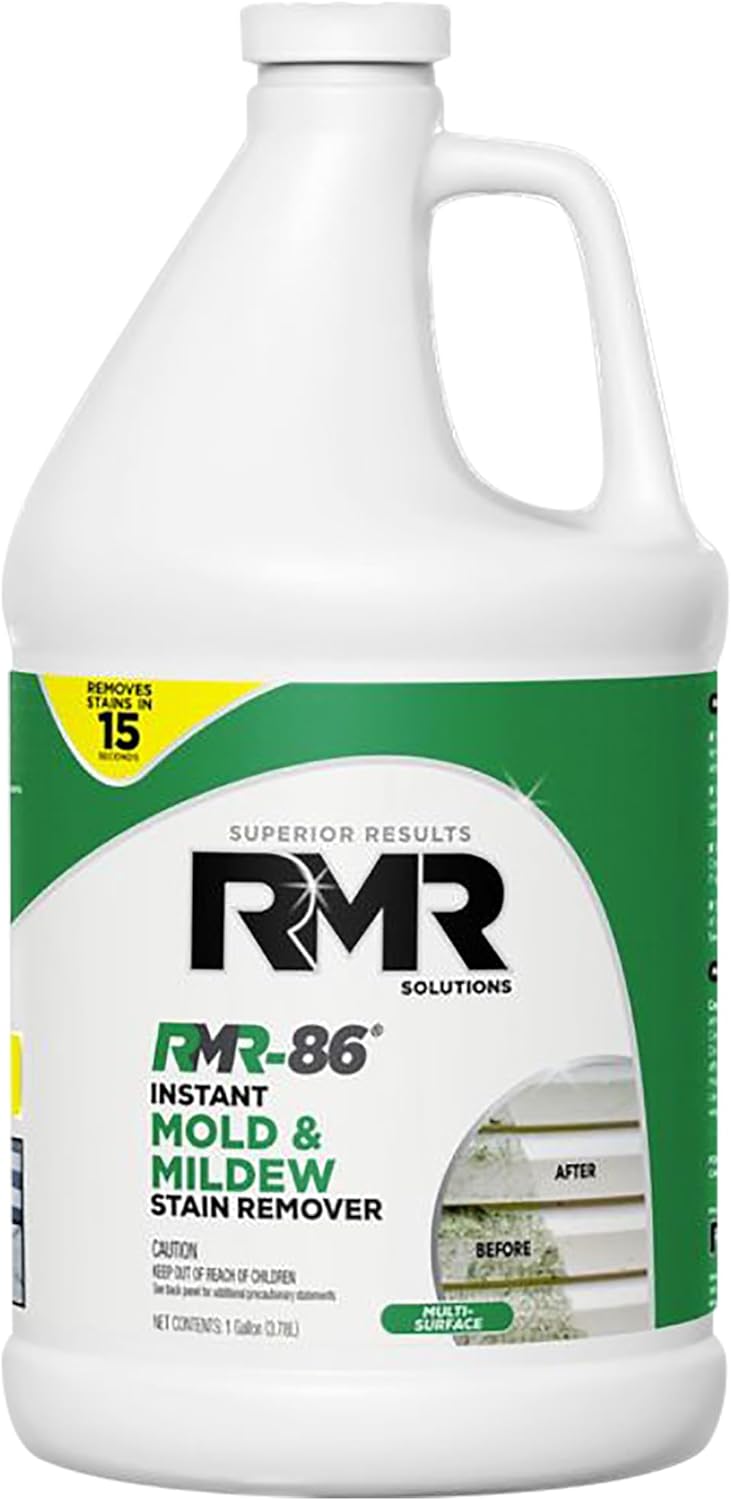 RMR-86 Instant Mold and Mildew Stain Remover Spray - Scrub Free Formula, 1 Gallon