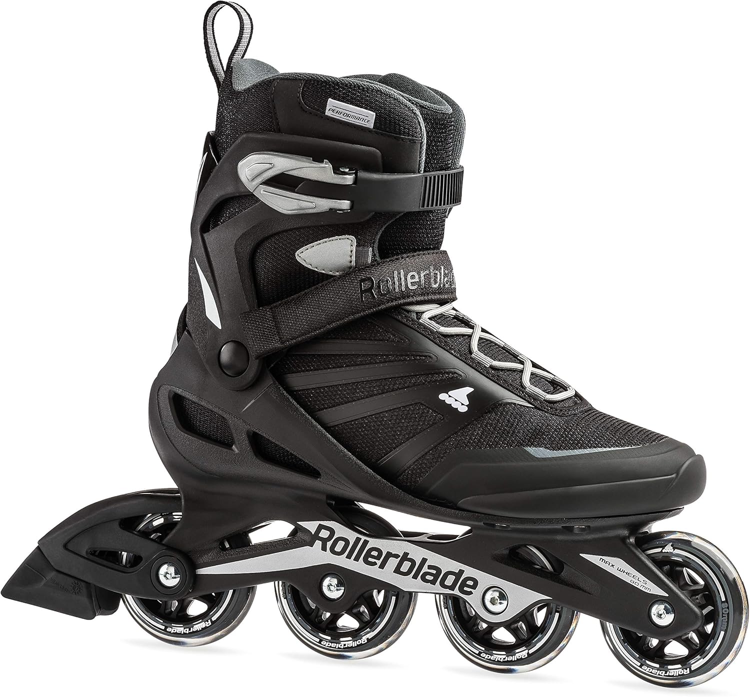 Rollerblade Zetrablade Men' Adult Fitness Inline Skate, Black and Silver